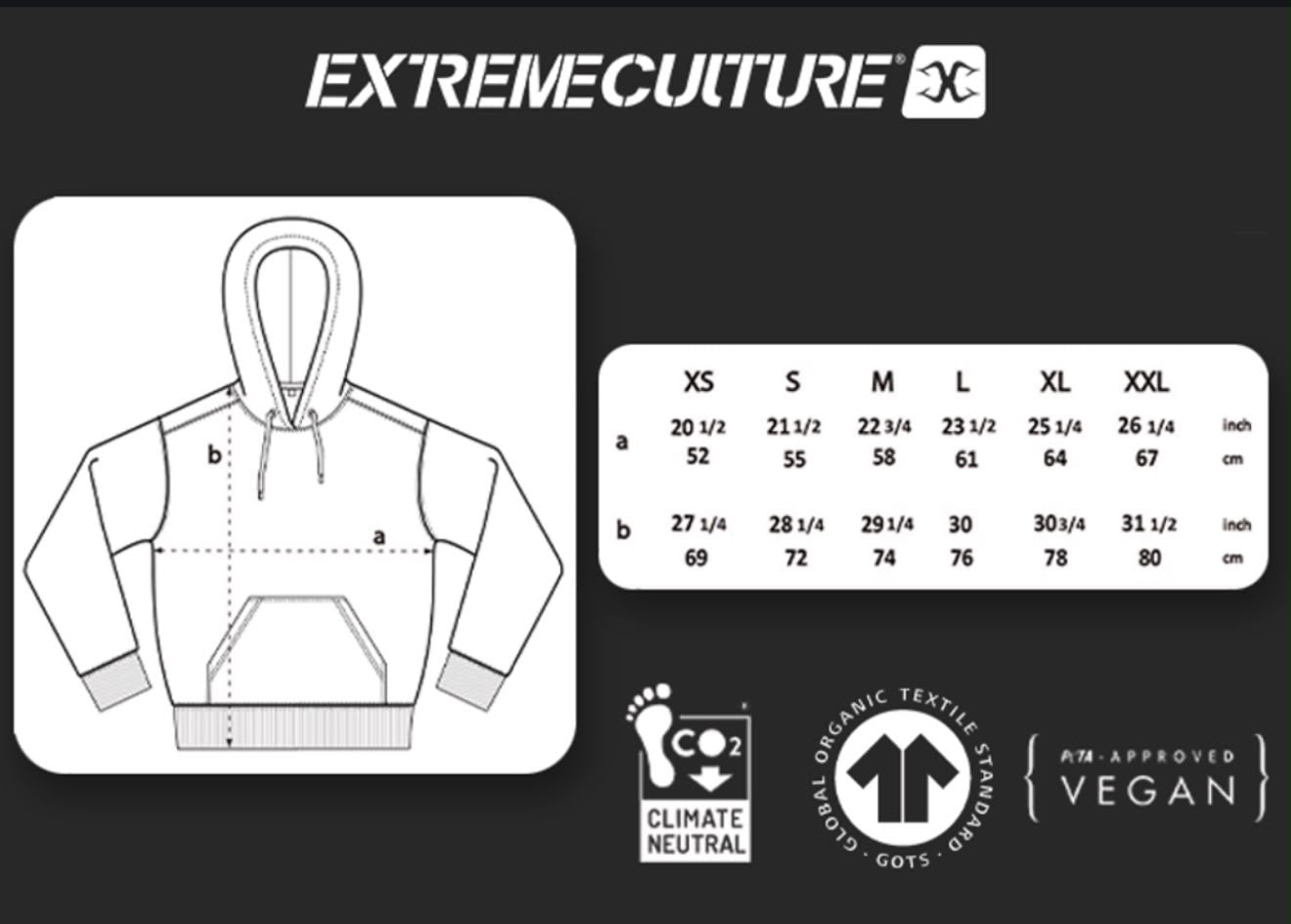 EXTREME CULTURE - heavyweight Hoodies (TAN)
