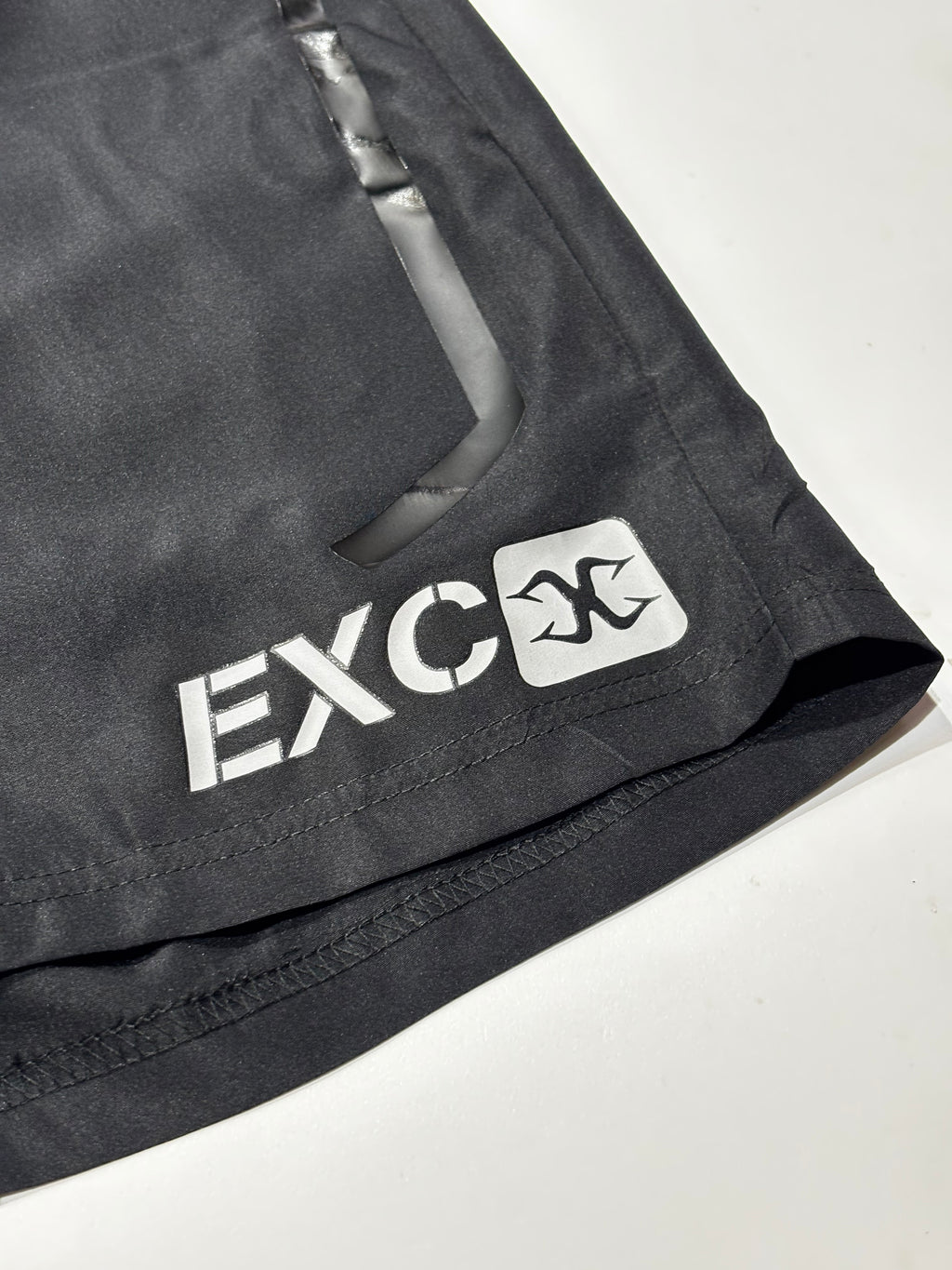 Extreme Culture® Active Shorts - Black - lightweight - EXC LOGO