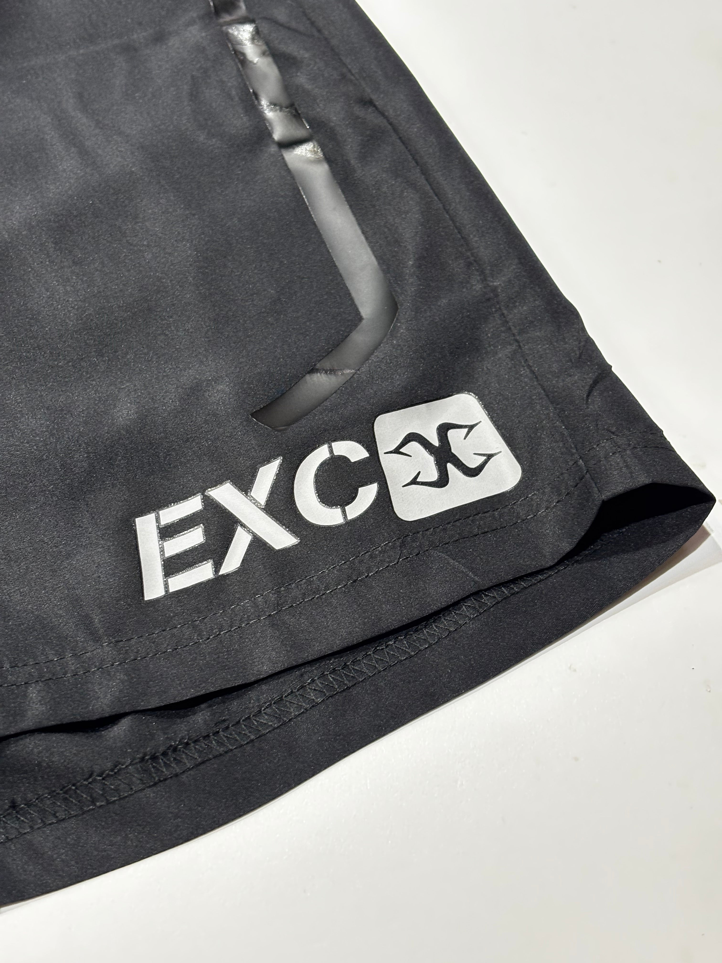 Extreme Culture® Active Shorts - Black - lightweight - EXC LOGO