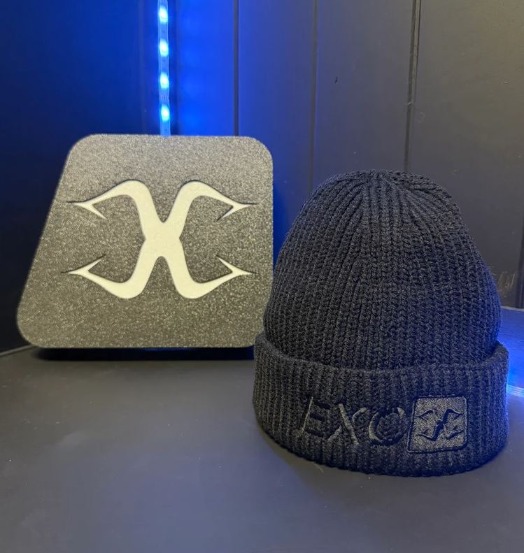 Extreme Culture® Fisherman’s Beanie  - Black/Black  “EXC”