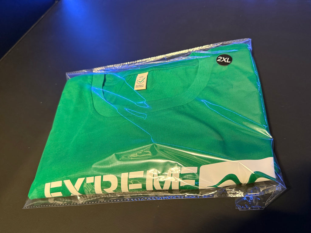 Extreme Culture® - Race - Green / white logo - 100% cotton - Earth Positive