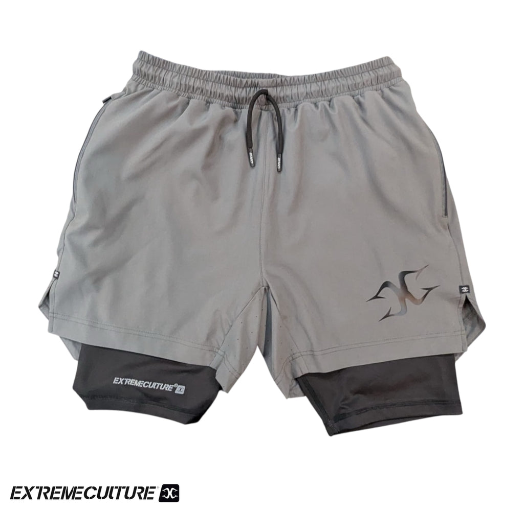 Extreme Culture - Active Wear Shorts (GREY)