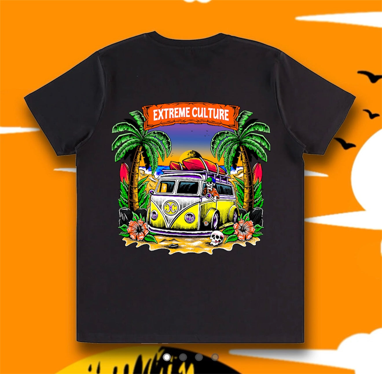 Extreme Culture®-  Van Life T-Shirt - “Vibrant yellow Van- limited Edition”