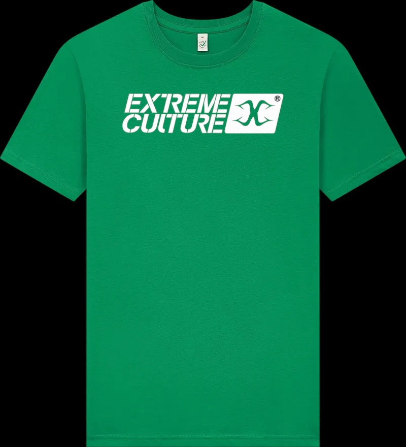 Extreme Culture® - Race - Green / white logo - 100% cotton - Earth Positive