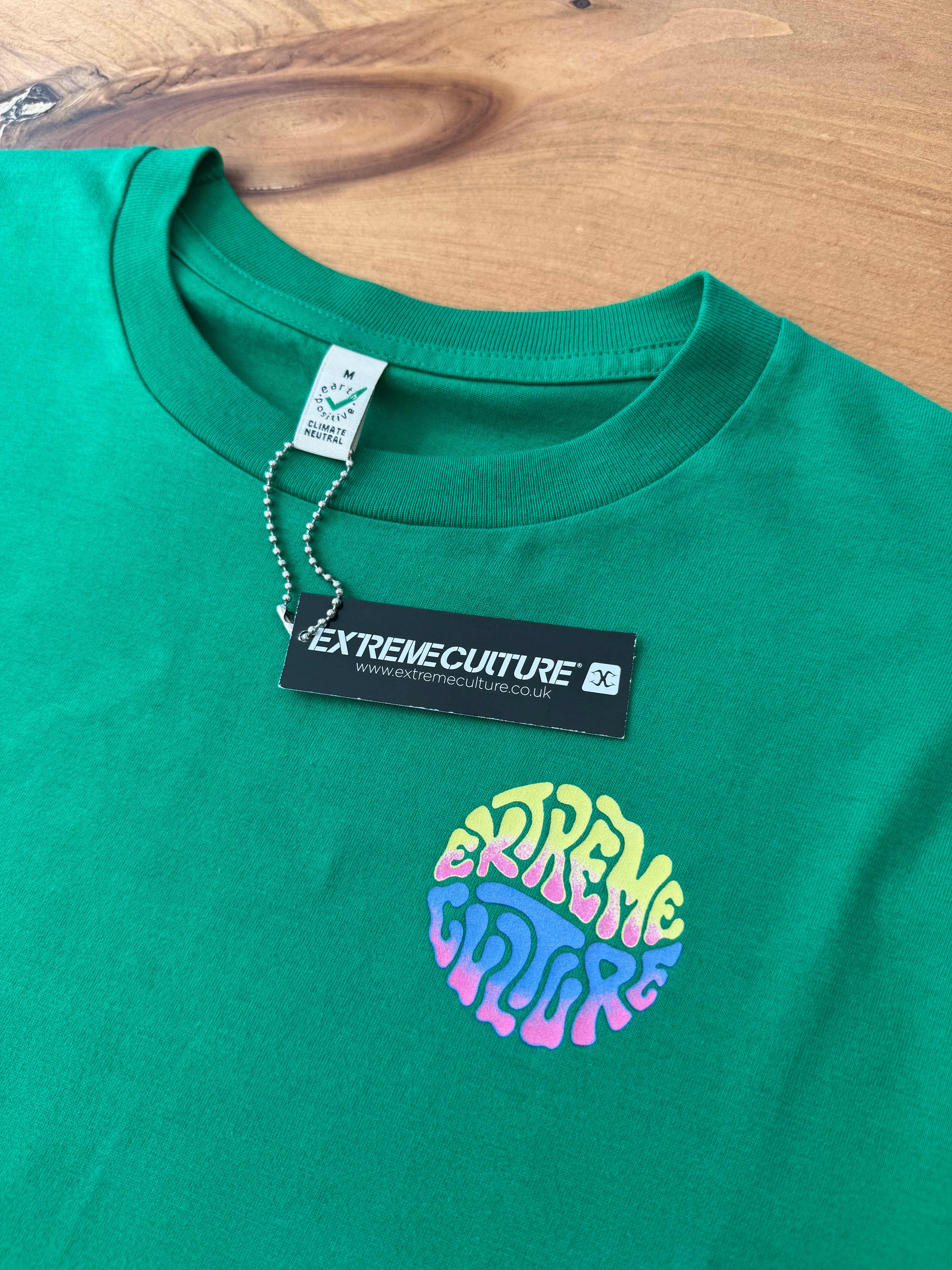 Extreme Culture® - Medium Only ! Green - slim ball logo