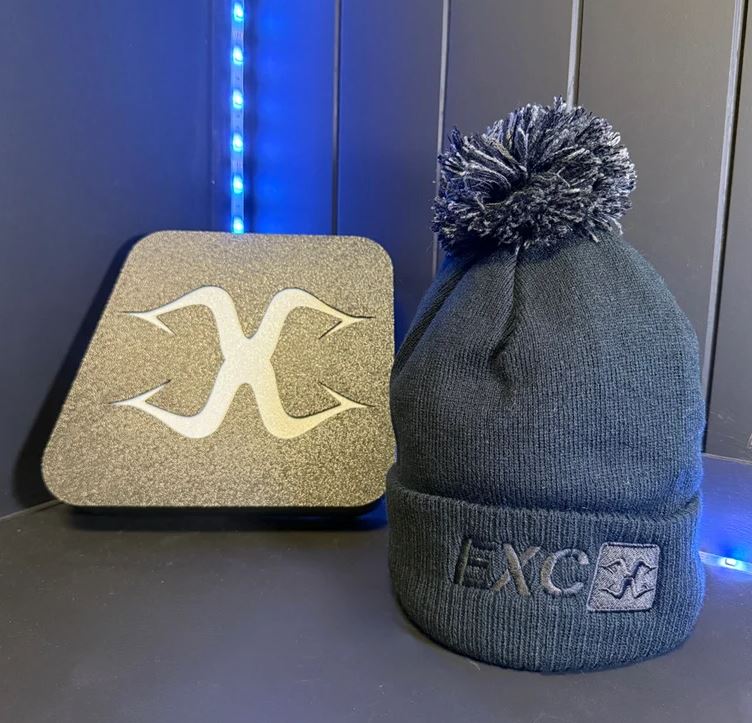 Extreme Culture® EXC Pom Pom Beanie - Black / Black
